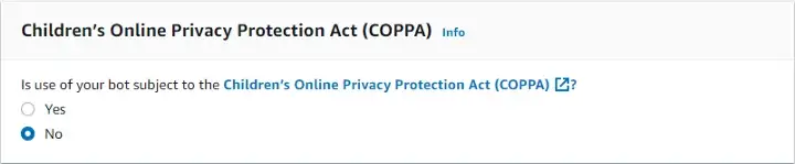 Ignore COPPA for demo