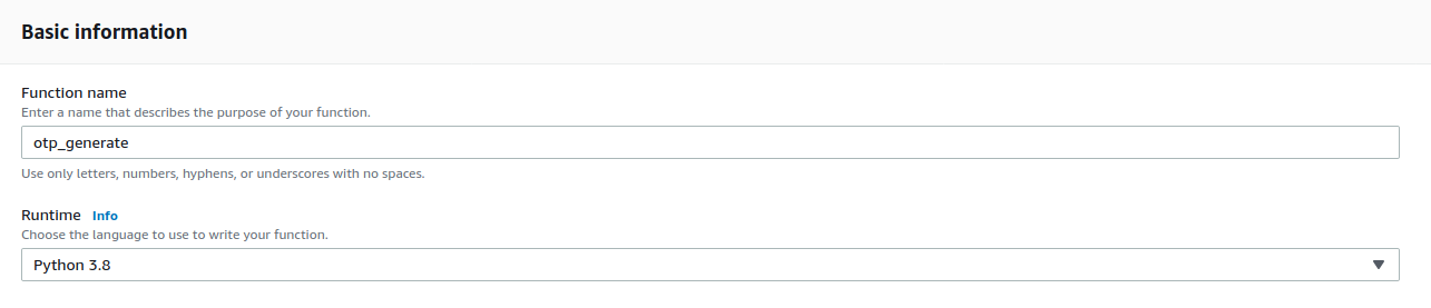 Create Lambda Function